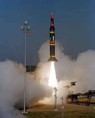 Випробувальний політ Pershing II, лютий 1983 року