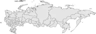 Розташування міста Певек